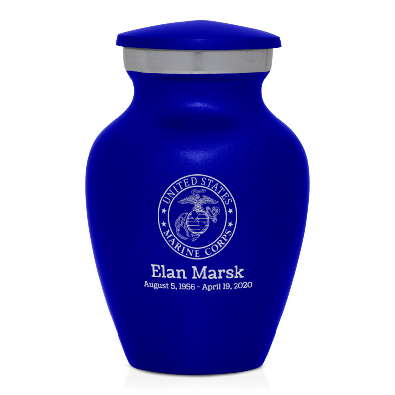 Marine Corps Keepsake Urn - Midnight Blue
