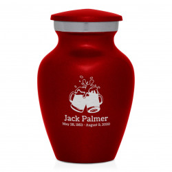 Beer Keepsake Urn - Ruby Red