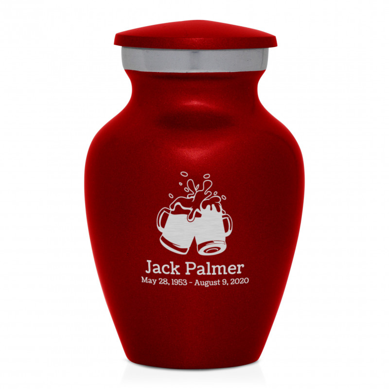 Beer Keepsake Urn - Ruby Red