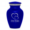 Loving Hearts Keepsake Urn - Midnight Blue