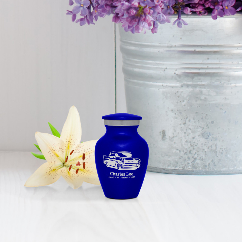 Classic Car Keepsake Urn - Midnight Blue