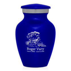 Train Keepsake Urn - Midnight Blue