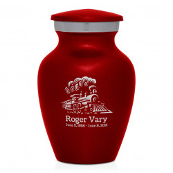 Train Keepsake Urn - Ruby Red