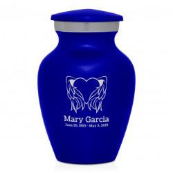 Angel Heart Keepsake Urn - Midnight Blue
