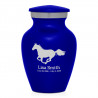 Horse Keepsake Urn - Midnight Blue