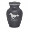 Horse Keepsake Urn - Gunmetal Gray