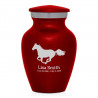 Horse Keepsake Urn - Ruby Red