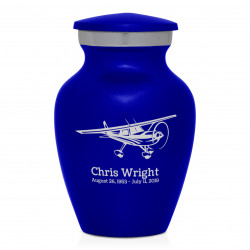 Airplane Keepsake Urn - Midnight Blue