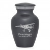 Airplane Keepsake Urn - Gunmetal Gray