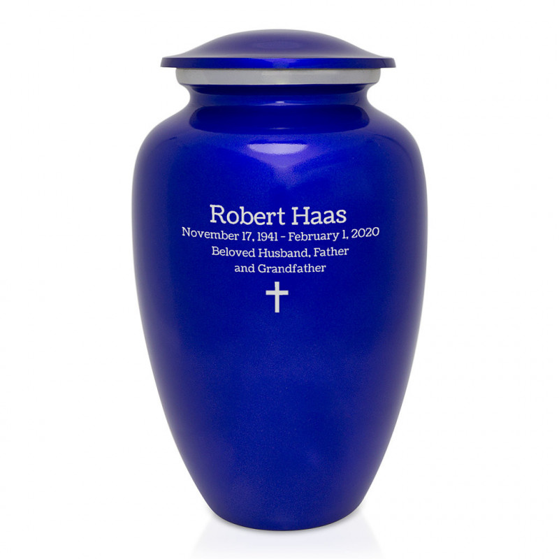 Midnight Blue Cremation Urn