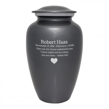 Gunmetal Gray Cremation Urn