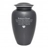 Gunmetal Gray Cremation Urn