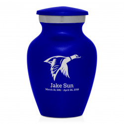 Duck Keepsake Urn - Midnight Blue