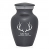 Antlers Keepsake Urn - Gunmetal Gray