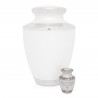 Radiant White Keepsake Urn