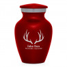 Antlers Keepsake Urn - Ruby Red