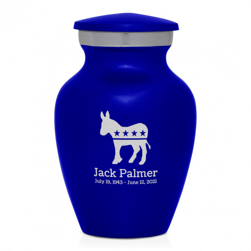 Democratic Donkey Keepsake Urn - Midnight Blue