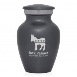Democratic Donkey Keepsake Urn - Gunmetal Gray