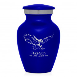 Eagle Keepsake Urn - Midnight Blue