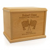 Checkered Flag Cremation Urn - Signature Alder