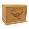 Winged Wheel Cremation Urn - Signature Alder