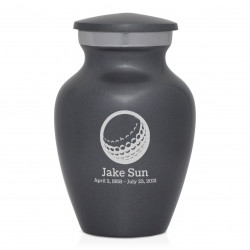 Golf Ball Keepsake Urn - Gunmetal Gray