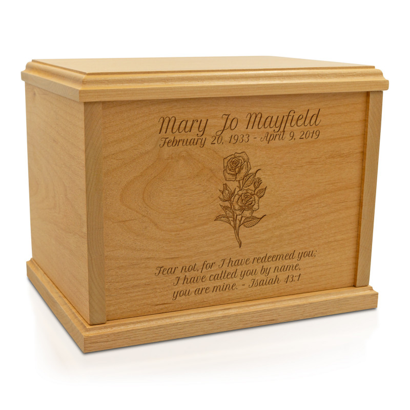 Rose Cremation Urn - Signature Alder