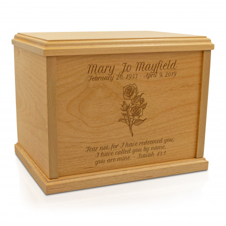 Rose Cremation Urn - Signature Alder