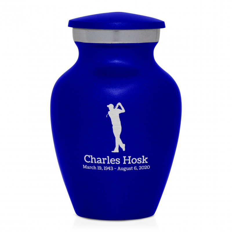 Golf Keepsake Urn - Midnight Blue