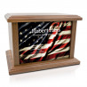 American Flag Cremation Urn - Prestige Walnut