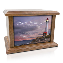 Lighthouse Cremation Urn - Prestige Walnut