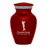 Golf Keepsake Urn - Ruby Red