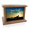 Motorcycle II Cremation Urn - Prestige Walnut