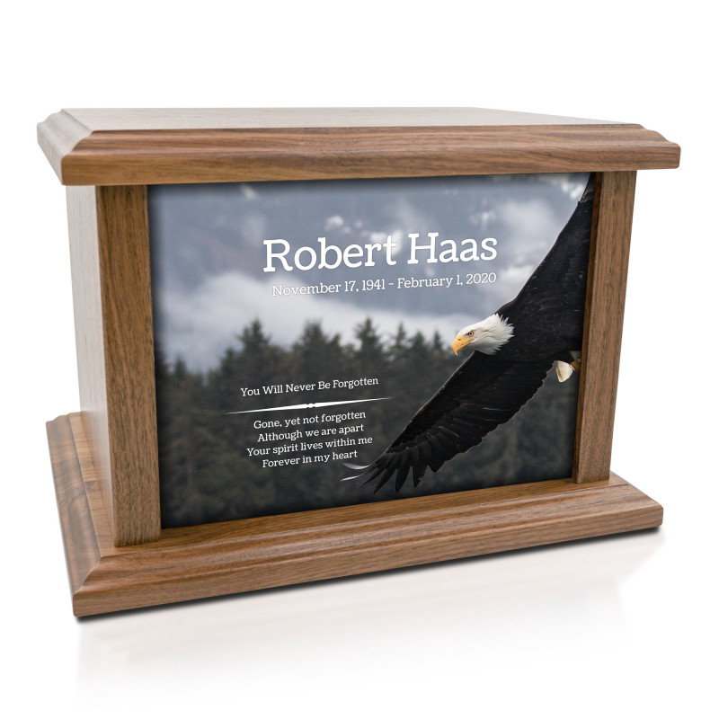 Eagle Cremation Urn - Prestige Walnut