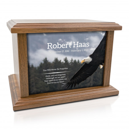Eagle Cremation Urn - Prestige Walnut