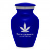 Marijuana Keepsake Urn - Midnight Blue