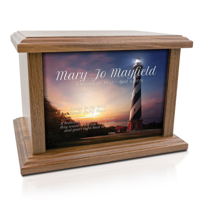 Lighthouse II Cremation Urn - Prestige Walnut