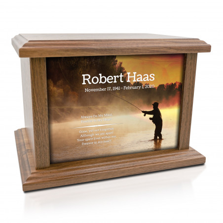 Fisherman III Cremation Urn - Prestige Walnut