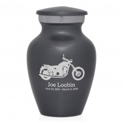 Motorcycle Keepsake Urn - Gunmetal Gray
