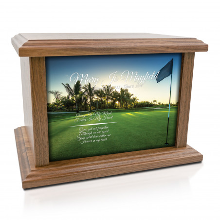 Golf III Cremation Urn - Prestige Walnut