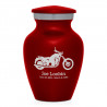 Motorcycle Keepsake Urn - Ruby Red