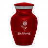 Rose Keepsake Urn - Ruby Red