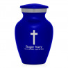 Cross Keepsake Urn - Midnight Blue