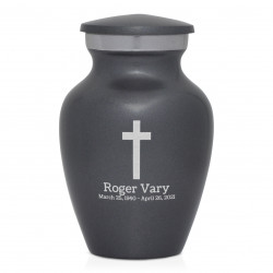 Cross Keepsake Urn - Gunmetal Gray