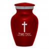 Cross Keepsake Urn - Ruby Red
