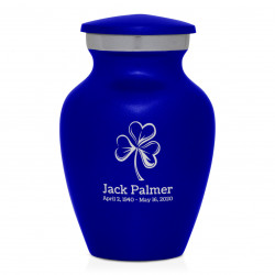 Shamrock Keepsake Urn - Midnight Blue