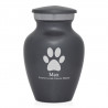 Paw Print Keepsake Urn - Gunmetal Gray