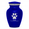 Keepsake Angel Paw Pet Cremation Urn - Midnight Blue