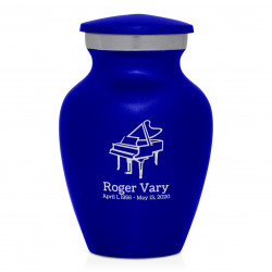 Piano Keepsake Urn - Midnight Blue