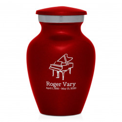 Piano Keepsake Urn - Ruby Red